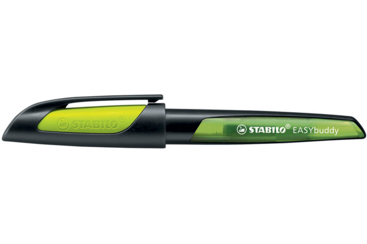 Vulpen STABILO EASYbuddy zwart/lime Links