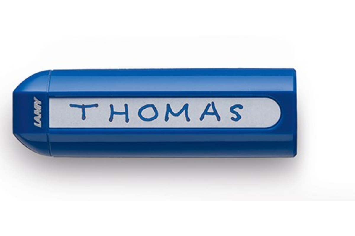 Vulpendop blauw voor Lamy ABC nieuw model, soft grip