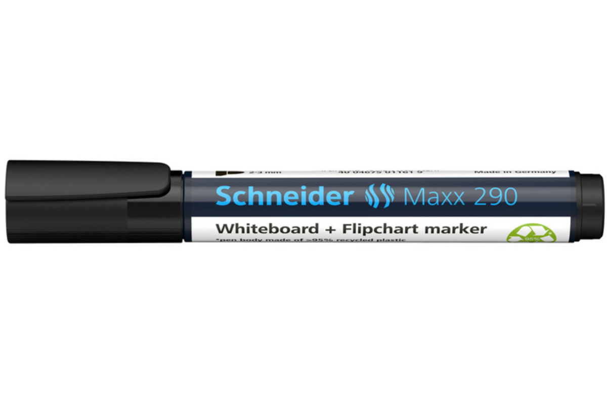 Whiteboardstift Schneider Maxx 290 ronde punt navulbaar zwart