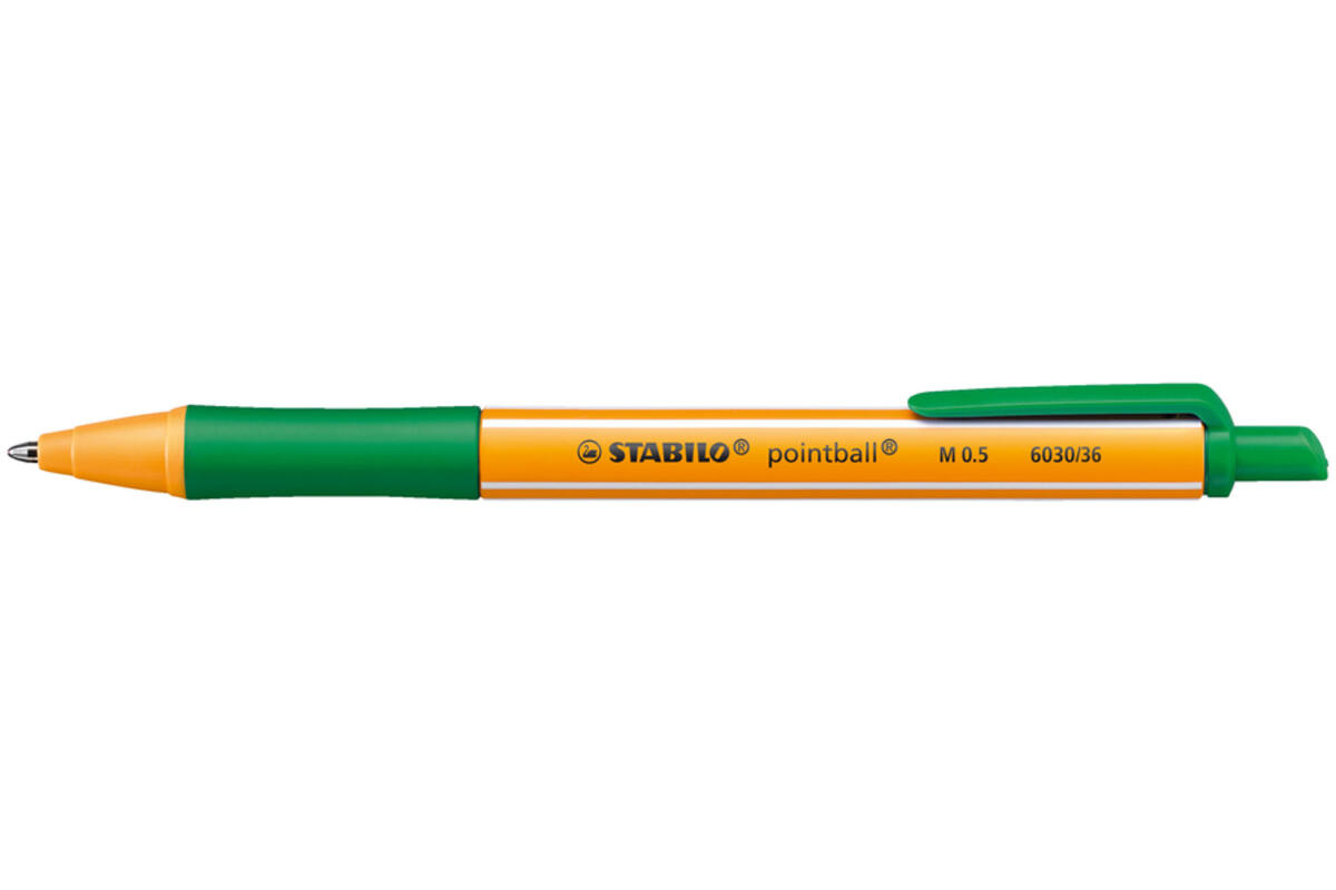 Balpen STABILO pointball medium groen