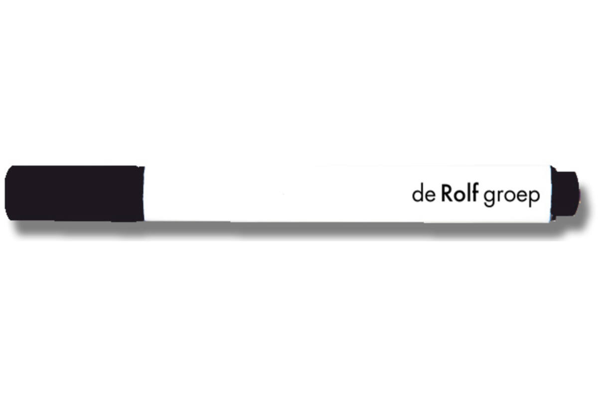 Whiteboardmarkers | de Rolf groep | 2 mm driekantig zwart, 24 stuks