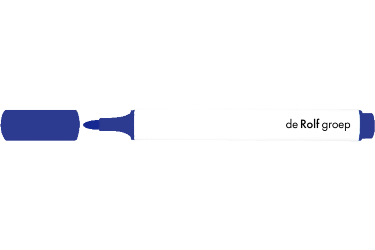 Whiteboardstift | de Rolf groep | driekant 2 mm blauw