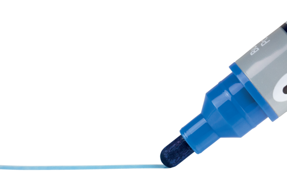 Whiteboardstiften Nobo Liquid Ink ronde punt 3 mm blauw, 10 stuks