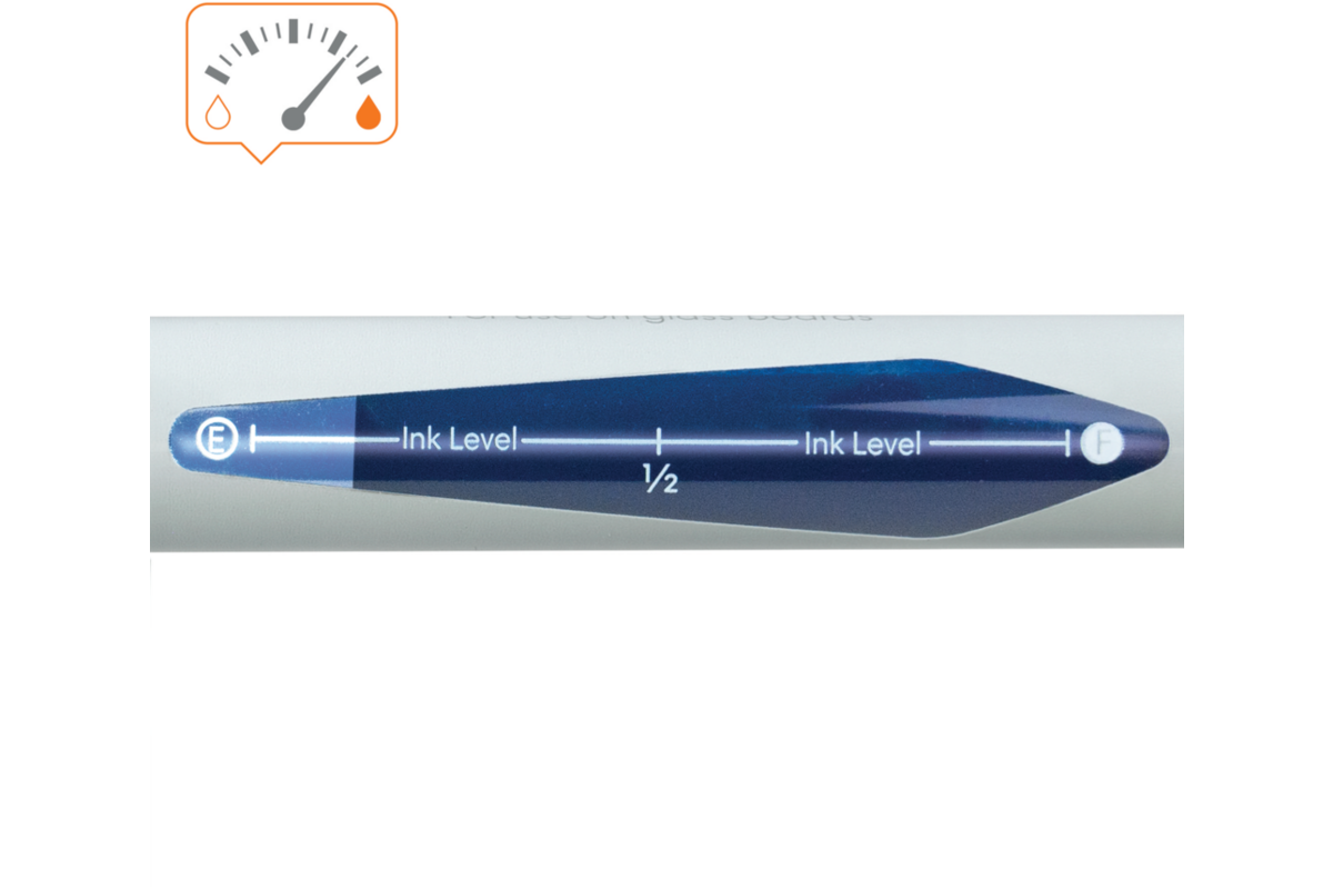 Whiteboardstiften Nobo Liquid Ink ronde punt 3 mm blauw, 10 stuks