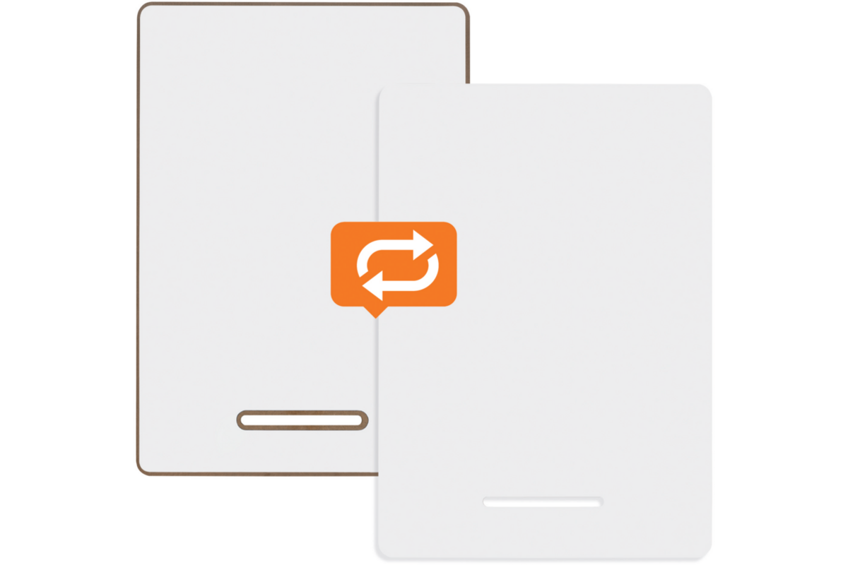 Whiteboard/Wisbord Nobo A4 magnetisch wit per 4st