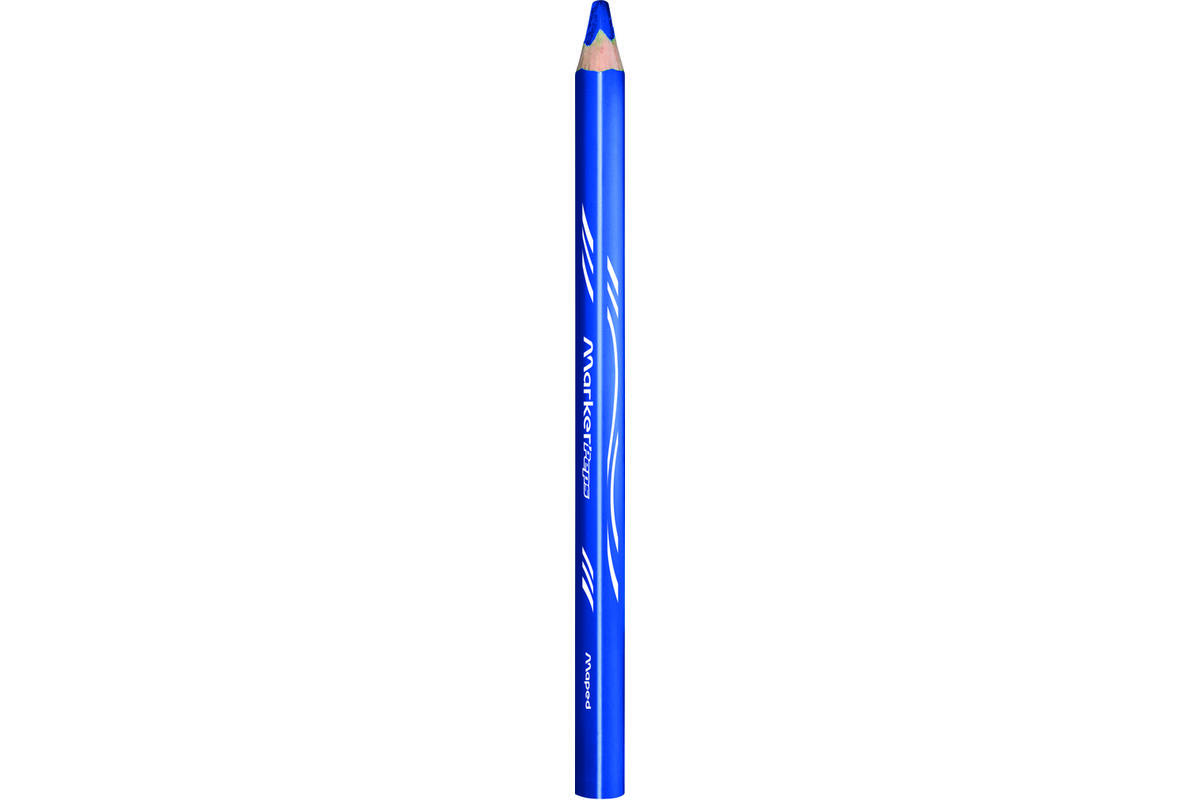 Whiteboardpotloden Maped driekantig blauw , 12 stuks