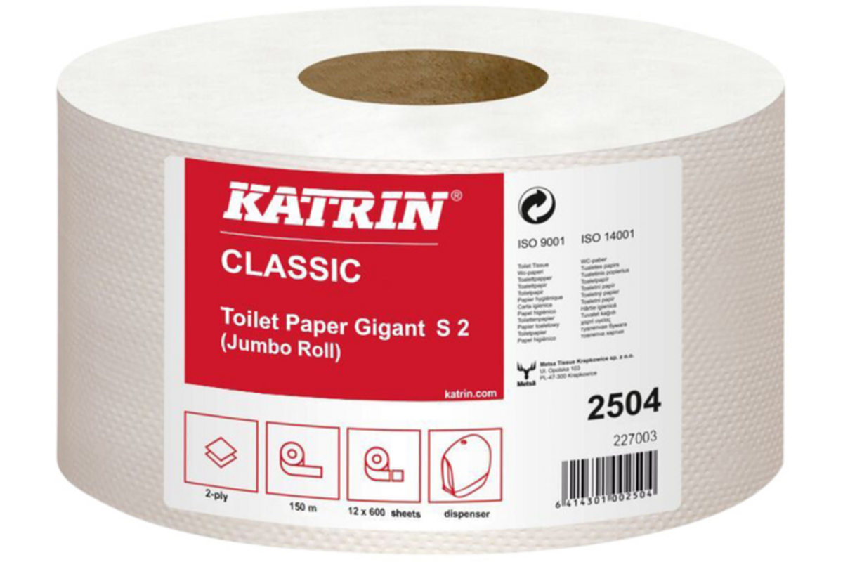 Toiletpapier Katrin Classic Jumbo S2 2laags 12 rollen