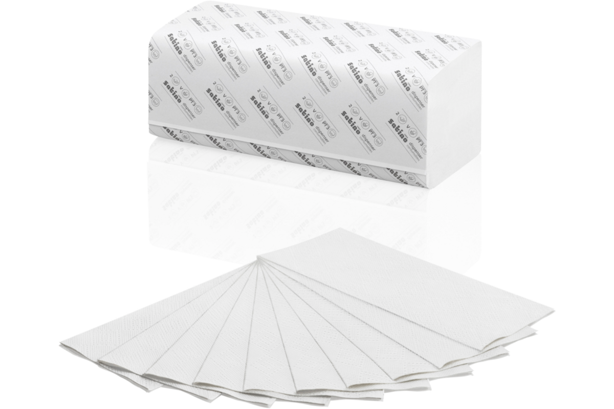 Handdoekje comfort eco 25 x 23 cm, 2-lgs, 3200 stuks