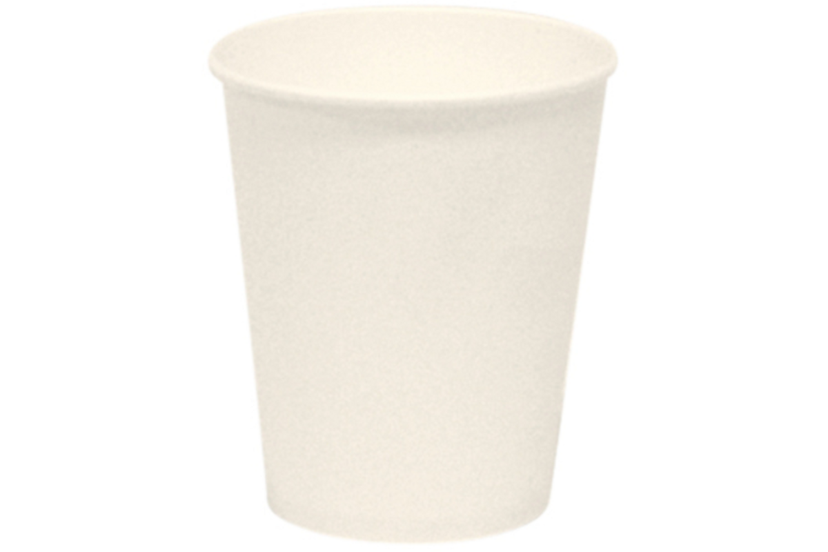 Beker karton 180 ml wit, 100 stuks