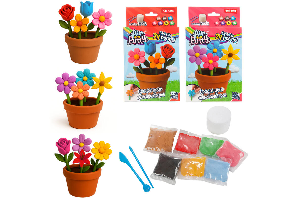 Klei putty air-dry bloemen assorti