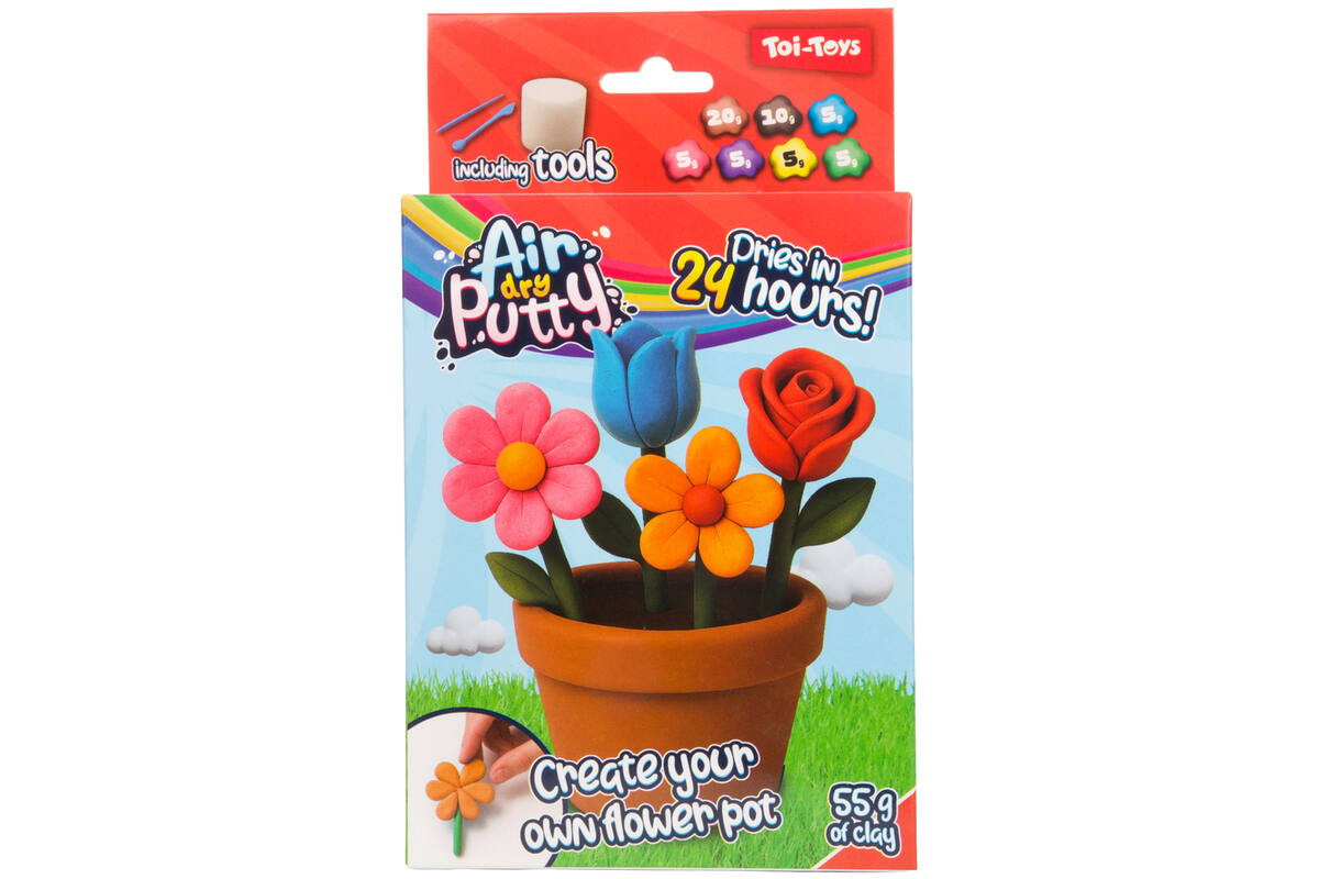 Klei putty air-dry bloemen assorti