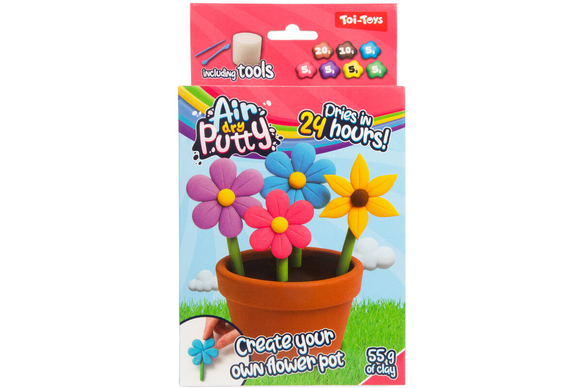 Klei putty air-dry bloemen assorti