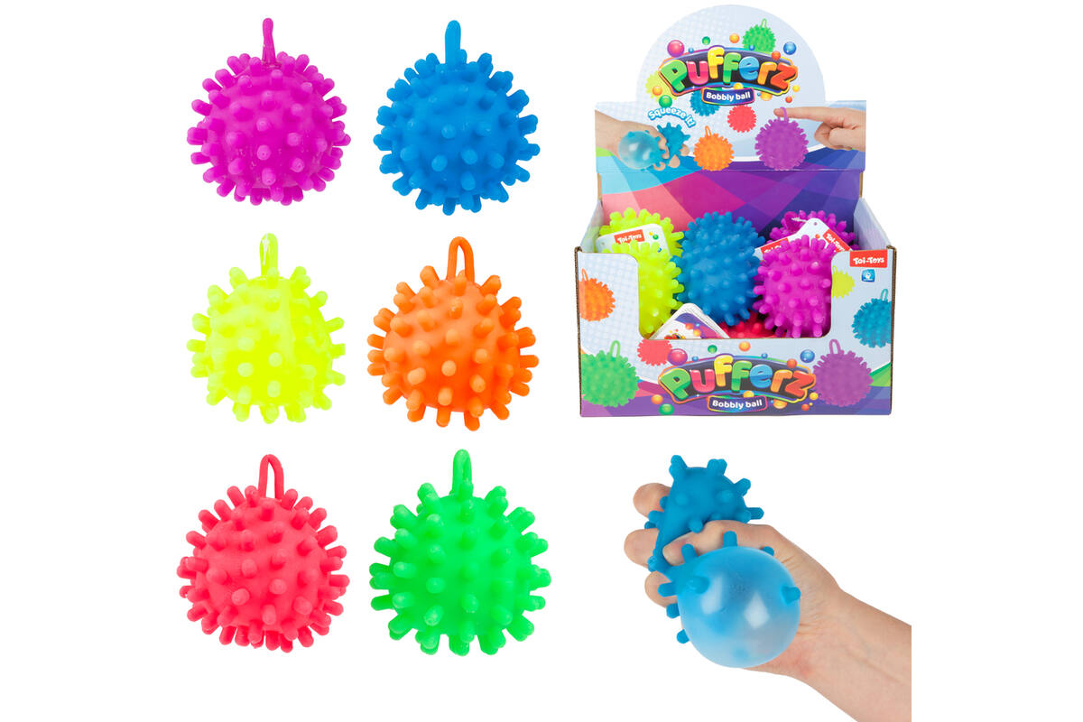 Pufferbal nubs 9 cm assorti