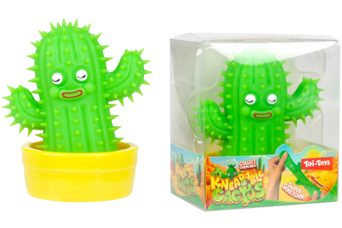 Kneedcactus stretchy met potje assorti