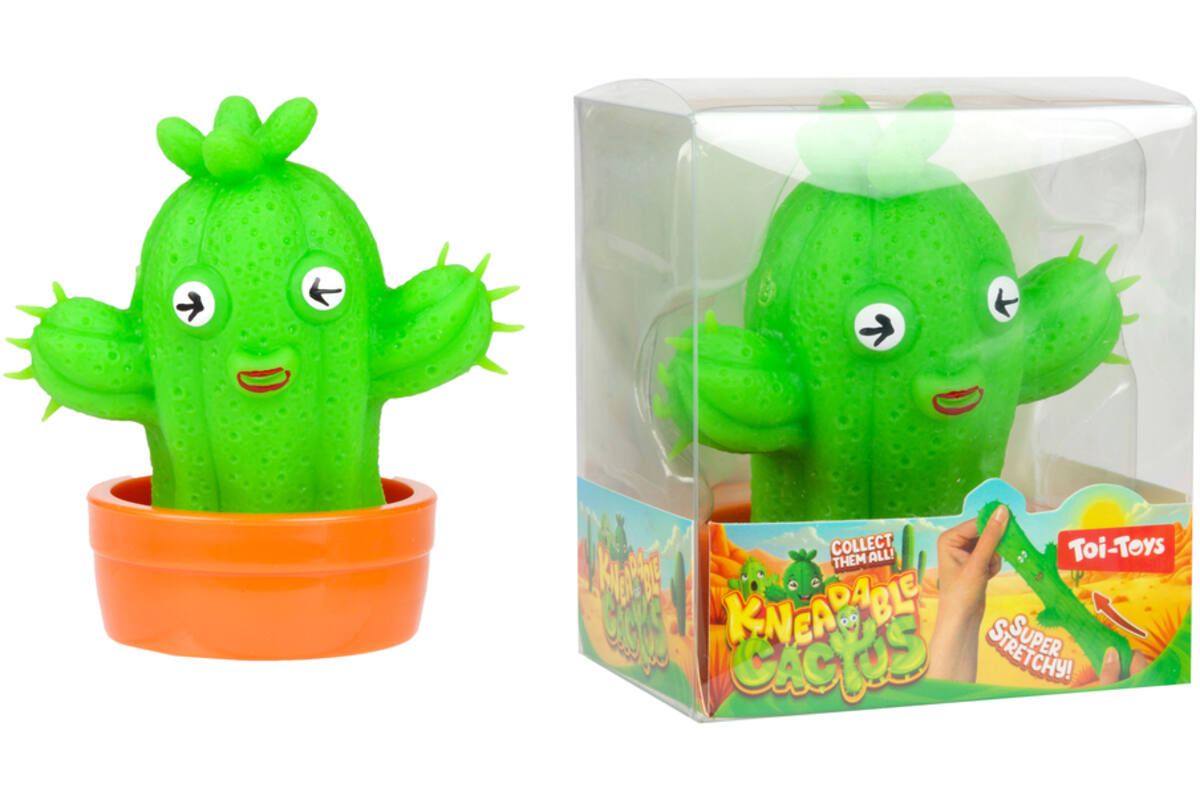 Kneedcactus stretchy met potje assorti
