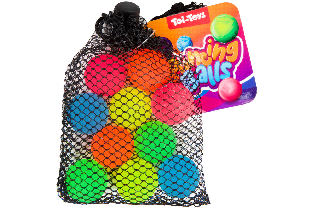Stuiterballen klein 2,5 cm, 10 stuks