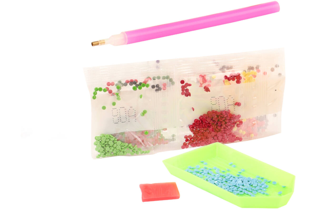 Diamond painting natuur met standaard assorti