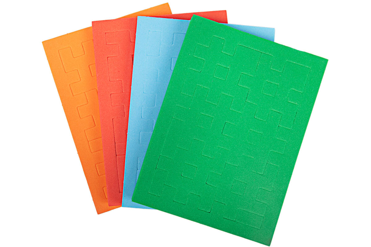 3D foam puzzels cube, 4 stuks