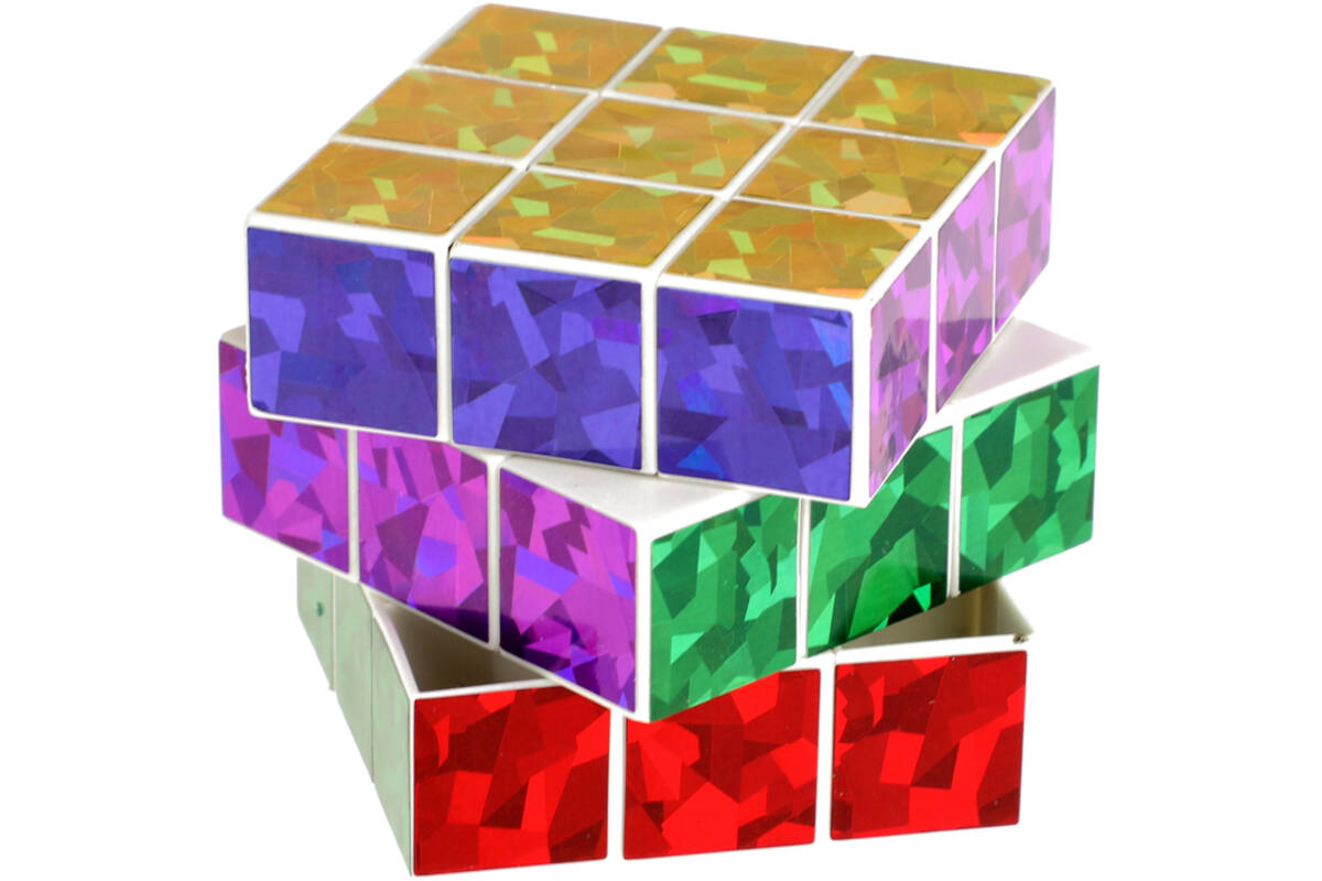 Kubus magische puzzel kubus glitter