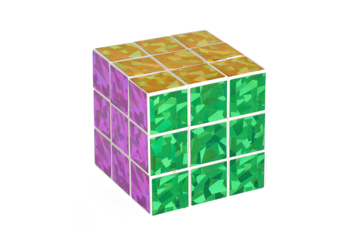 Kubus magische puzzel kubus glitter