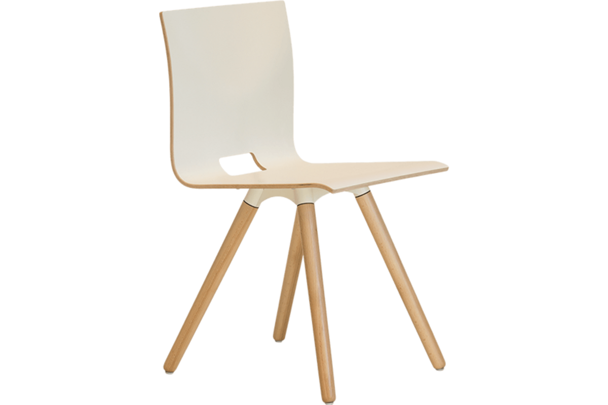 Kiva stoel, 4 pootsframe kuip CPL, opdekstoffering