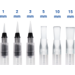 Waterpenseel 15,5 cm assorti, 6 stuks