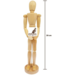Ledenpop hout 30 cm in koker