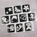 Schmink glittertattoo groepspakket 110 stuks