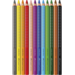 Kleurpotlood Faber-Castell Jumbo GRIP assorti, 12 stuks