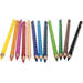 Kleurpotloden edu³ Jumbo 9,6 mm driekantig assorti, 12 stuks met slijper