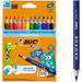 Kleurpotloden BIC Kids Evolution triangle assorti, etui 12 stuks