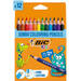 Kleurpotloden BIC Kids Evolution triangle assorti, etui 12 stuks