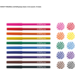 Viltstiften | de Rolf groep | basic 2 mm assorti, 10 stuks