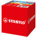 Waskrijt aquarel STABILO Woody 3-in-1 assorti classpack, 76 stuks incl. slijpers