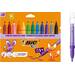 Viltstiften BIC kids comfort jumbo assorti, 12 stuks