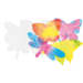 Filterpapier vlinders 18 x 28 cm, 48 stuks