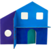 Poppenhuis gestanst, 12 stuks