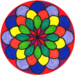 Mandala vellen 28 x 28 cm, 36 stuks