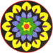 Mandala vellen 28 x 28 cm, 36 stuks