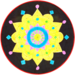 Mandala vellen 28 x 28 cm, 36 stuks
