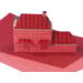 Steentjespapier 50 x 34 cm rood 100 vel