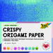 Knutselpapier iriscerend, 50 vel 14 x 14 cm in 10 kleuren, 75 grs.