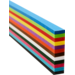 Vlechtstroken 50 x 1 cm 60 grs 12-kleuren 480 stroken