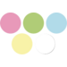Klei Creall Ultra soft assorti 5 pastel kleuren, 300 gram