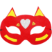 Superhelden maskers vilt 18 x 10 cm, 12 stuks