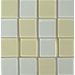 Acrylmozaïek 1 x 1 cm transparant wit-ecru 205 stuks