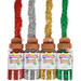 Glitter biologisch afbreekbaar 120 gram assorti, 4 stuks