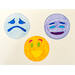 Sjablonen Emoties 10 cm, 8 stuks