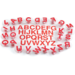 Stempelset hoofdletters 75 mm alfabet, 26 stuks