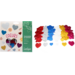 Foamstickers glitter hartjes assorti, 200 stuks